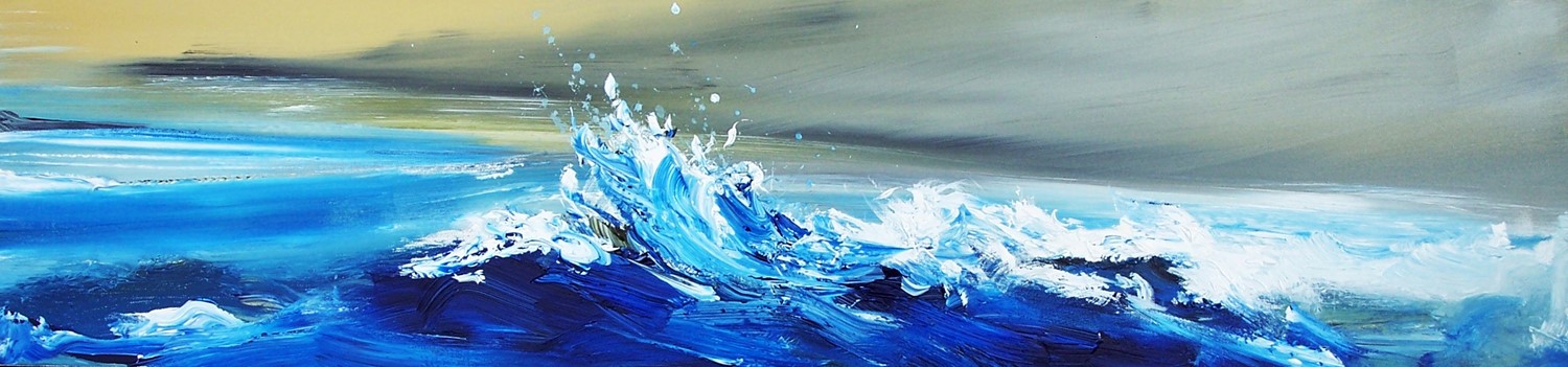 'colliding tides' by artist Rosanne Barr